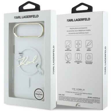 iPhone Air Karl Lagerfeld IML Choupettes Karl Script Logo MagSafe dėklas – skaidrus 7 iPhone Air Karl Lagerfeld IML Choupettes Karl Script Logo MagSafe dėklas – skaidrus 7