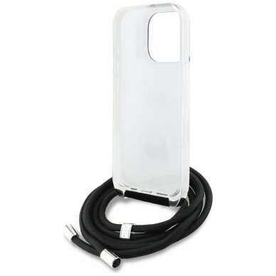 iPhone 16 Pro Max Karl Lagerfeld IML Crossbody Karl & Choupette Head dėklas – baltas 5 iPhone 16 Pro Max Karl Lagerfeld IML Crossbody Karl & Choupette Head dėklas – baltas 5