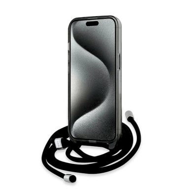 Dėklas Karl Lagerfeld IML Crossbody Monogram Karl Choupette Head MagSafe iPhone 15 / 14 / 13 - Juodas 3 Dėklas Karl Lagerfeld IML Crossbody Monogram Karl Choupette Head MagSafe iPhone 15 / 14 / 13 - Juodas 3