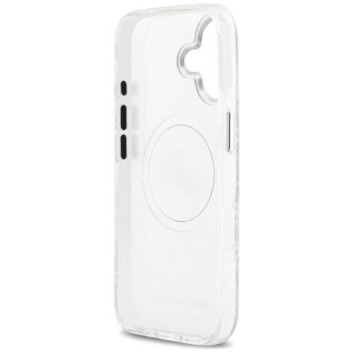 iPhone 17 Karl Lagerfeld IML Glitter Karl & Choupette Heads Logo MagSafe dėklas – pilkas 6