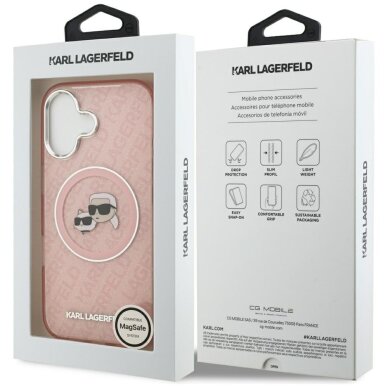 iPhone 17 Karl Lagerfeld IML Glitter Karl & Choupette Heads Logo MagSafe dėklas – rožinis 7 iPhone 17 Karl Lagerfeld IML Glitter Karl & Choupette Heads Logo MagSafe dėklas – rožinis 7