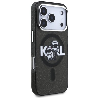 iPhone 17 Pro Karl Lagerfeld IML Glitter Karl & Choupette Sketch Logo MagSafe dėklas – juodas 3 iPhone 17 Pro Karl Lagerfeld IML Glitter Karl & Choupette Sketch Logo MagSafe dėklas – juodas 3