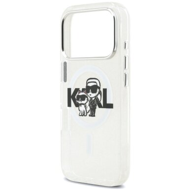 iPhone 17 Pro dėklas Karl Lagerfeld IML Glitter Karl & Choupette Sketch Logo, MagSafe – skaidrus 5 iPhone 17 Pro dėklas Karl Lagerfeld IML Glitter Karl & Choupette Sketch Logo, MagSafe – skaidrus 5