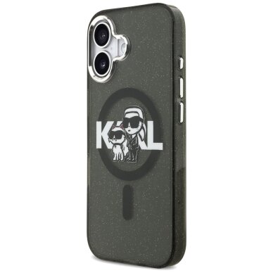 iPhone 17 Karl Lagerfeld IML Glitter Karl & Choupette Sketch Logo MagSafe dėklas – juodas 1 iPhone 17 Karl Lagerfeld IML Glitter Karl & Choupette Sketch Logo MagSafe dėklas – juodas 1