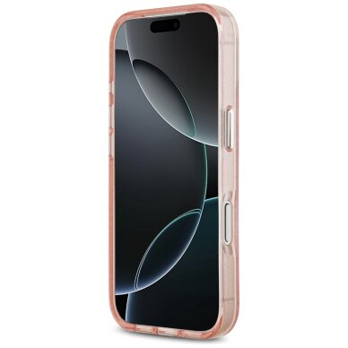 iPhone 17 Pro Max dėklas Karl Lagerfeld IML Glitter Karl & Choupette su MagSafe – rožinis 4