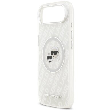 iPhone Air Karl Lagerfeld IML Glitter Karl & Choupette Heads Logo MagSafe dėklas – pilkas 5 iPhone Air Karl Lagerfeld IML Glitter Karl & Choupette Heads Logo MagSafe dėklas – pilkas 5