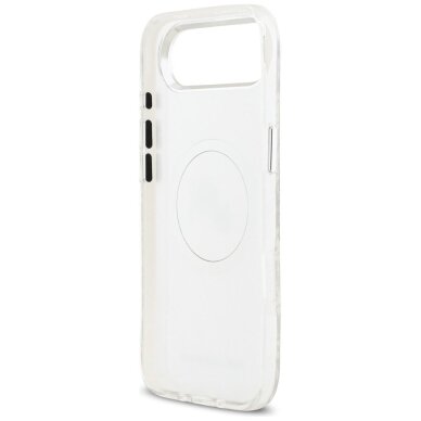 iPhone Air Karl Lagerfeld IML Glitter Karl & Choupette Heads Logo MagSafe dėklas – pilkas 6