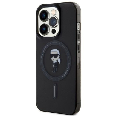 Karl Lagerfeld IML Ikonik MagSafe case for iPhone 15 Pro - black 1 Karl Lagerfeld IML Ikonik MagSafe case for iPhone 15 Pro - black 1