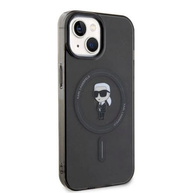 Karl Lagerfeld IML Ikonik MagSafe Dėklas skirtas iPhone 15 - Juodas 3 Karl Lagerfeld IML Ikonik MagSafe Dėklas skirtas iPhone 15 - Juodas 3
