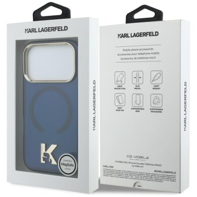 iPhone 17 Pro Karl Lagerfeld IML K Head Logo MagSafe dėklas – mėlynas 7 iPhone 17 Pro Karl Lagerfeld IML K Head Logo MagSafe dėklas – mėlynas 7