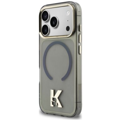 iPhone 17 Pro Max Karl Lagerfeld IML K Head Logo MagSafe dėklas – juodas 1