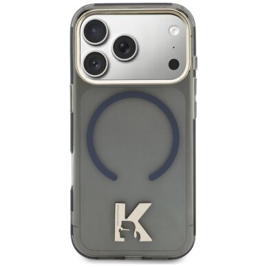 iPhone 17 Pro Max Karl Lagerfeld IML K Head Logo MagSafe dėklas – juodas 2