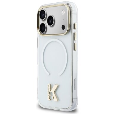 iPhone 17 Pro Max Karl Lagerfeld IML K Head Logo MagSafe dėklas – skaidrus 1