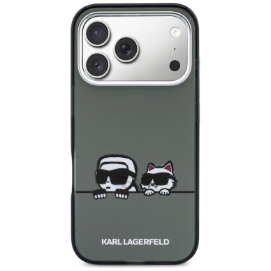 iPhone 17 Pro Karl Lagerfeld IML Karl & Choupette Peekaboo Logo MagSafe dėklas – juodas 2 iPhone 17 Pro Karl Lagerfeld IML Karl & Choupette Peekaboo Logo MagSafe dėklas – juodas 2