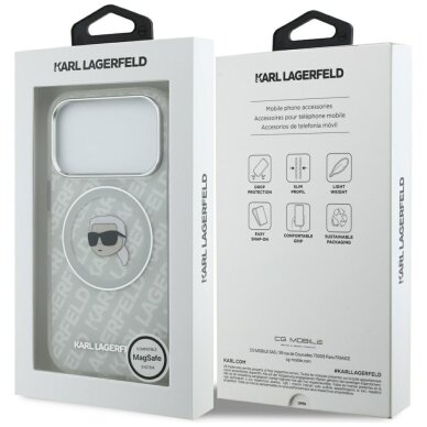 iPhone 17 Pro Max dėklas Karl Lagerfeld IML Karl Head Logo su MagSafe – pilkas 7 iPhone 17 Pro Max dėklas Karl Lagerfeld IML Karl Head Logo su MagSafe – pilkas 7