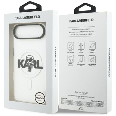 iPhone Air Karl Lagerfeld IML Karl Sketch Logo MagSafe dėklas – skaidrus 7