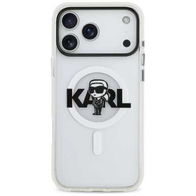 iPhone 17 Pro Max Karl Lagerfeld IML Karl Sketch Logo MagSafe dėklas – skaidrus 2 iPhone 17 Pro Max Karl Lagerfeld IML Karl Sketch Logo MagSafe dėklas – skaidrus 2