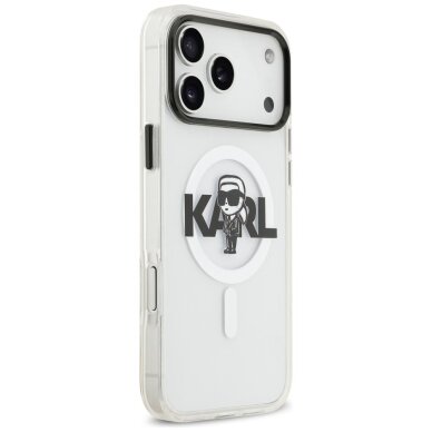 iPhone 17 Pro Max Karl Lagerfeld IML Karl Sketch Logo MagSafe dėklas – skaidrus 3 iPhone 17 Pro Max Karl Lagerfeld IML Karl Sketch Logo MagSafe dėklas – skaidrus 3