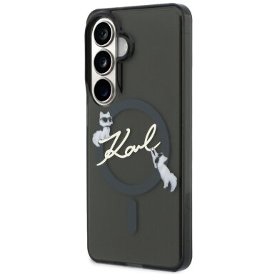 Samsung Galaxy S26 Plus Karl Lagerfeld IML KC Script MagSafe dėklas – juodas 1