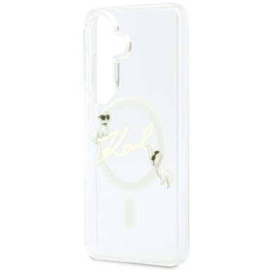 Samsung Galaxy S26 Plus Karl Lagerfeld IML KC Script MagSafe dėklas – skaidrus 5