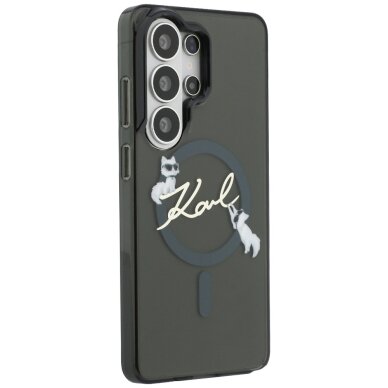 Samsung Galaxy S26 Ultra Karl Lagerfeld IML KC Script MagSafe dėklas – juodas 3