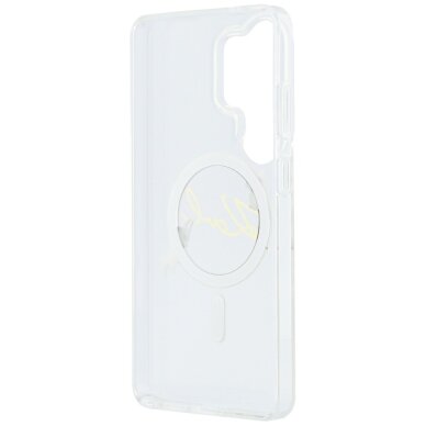 Samsung Galaxy S26 Ultra Karl Lagerfeld IML KC Script MagSafe dėklas – skaidrus 6