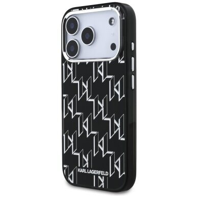 iPhone 17 Pro Karl Lagerfeld IML KL Monogram MagSafe dėklas – juodas 1