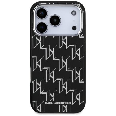 iPhone 17 Pro Karl Lagerfeld IML KL Monogram MagSafe dėklas – juodas 2