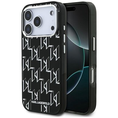 iPhone 17 Pro Karl Lagerfeld IML KL Monogram MagSafe dėklas – juodas iPhone 17 Pro Karl Lagerfeld IML KL Monogram MagSafe dėklas – juodas