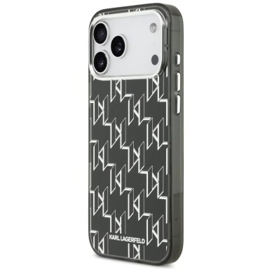 iPhone 17 Pro Max Karl Lagerfeld IML KL Monogram MagSafe dėklas – juodas 1