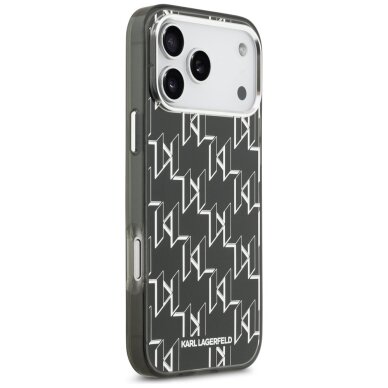 iPhone 17 Pro Max Karl Lagerfeld IML KL Monogram MagSafe dėklas – juodas 3 iPhone 17 Pro Max Karl Lagerfeld IML KL Monogram MagSafe dėklas – juodas 3