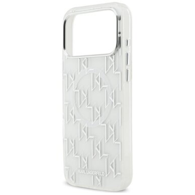 iPhone 17 Pro Max dėklas Karl Lagerfeld IML KL Monogram, MagSafe – baltas 5 iPhone 17 Pro Max dėklas Karl Lagerfeld IML KL Monogram, MagSafe – baltas 5