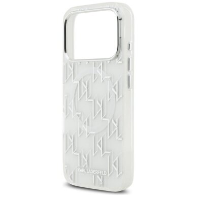 iPhone 17 Pro dėklas Karl Lagerfeld IML KL Monogram, MagSafe – baltas 5 iPhone 17 Pro dėklas Karl Lagerfeld IML KL Monogram, MagSafe – baltas 5