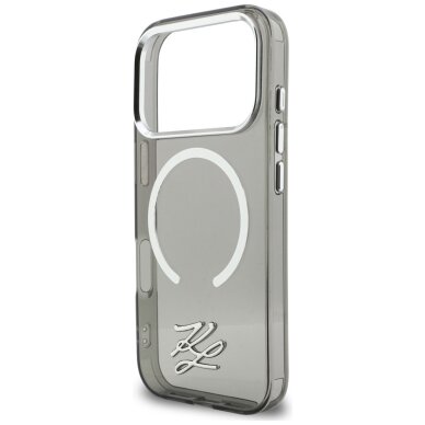 iPhone 17 Pro Max Karl Lagerfeld IML KL Script Logo MagSafe dėklas – juodas 5 iPhone 17 Pro Max Karl Lagerfeld IML KL Script Logo MagSafe dėklas – juodas 5