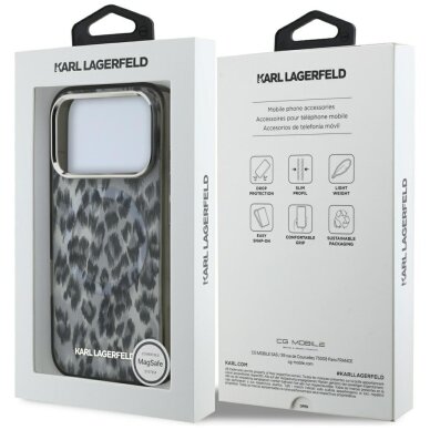 iPhone 17 Pro dėklas Karl Lagerfeld IML Leopard Pattern, MagSafe – juodas 6 iPhone 17 Pro dėklas Karl Lagerfeld IML Leopard Pattern, MagSafe – juodas 6