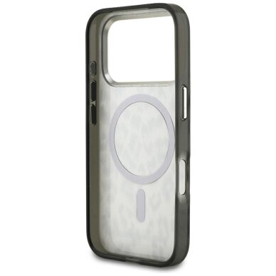 iPhone 17 Pro Karl Lagerfeld IML Leopard Pattern MagSafe dėklas – rudas 6