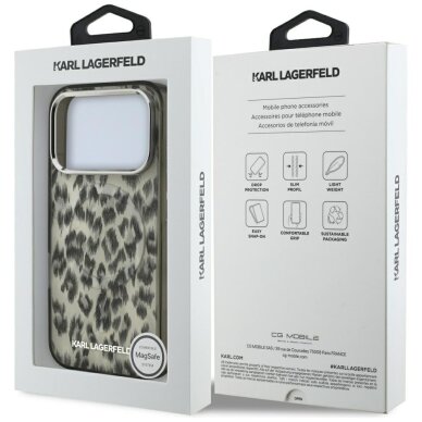 iPhone 17 Pro Karl Lagerfeld IML Leopard Pattern MagSafe dėklas – rudas 7 iPhone 17 Pro Karl Lagerfeld IML Leopard Pattern MagSafe dėklas – rudas 7