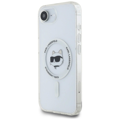 iPhone 16e – Karl Lagerfeld IML Metal Choupette Head MagSafe dėklas - Baltas 1 iPhone 16e – Karl Lagerfeld IML Metal Choupette Head MagSafe dėklas - Baltas 1