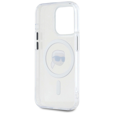 Karl Lagerfeld IML Metal Karl Head MagSafe Dėklas skirtas iPhone 15 Pro Baltas 6 Karl Lagerfeld IML Metal Karl Head MagSafe Dėklas skirtas iPhone 15 Pro Baltas 6