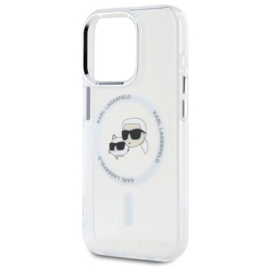 iPhone 15 Pro Max Karl Lagerfeld IML Metal Karl&Choupette Head MagSafe dėklas - baltas 5 iPhone 15 Pro Max Karl Lagerfeld IML Metal Karl&Choupette Head MagSafe dėklas - baltas 5
