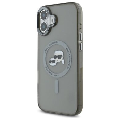 iPhone 16 Plus Karl Lagerfeld IML Metal Karl & Choupette Head MagSafe dėklas – juodas 1 iPhone 16 Plus Karl Lagerfeld IML Metal Karl & Choupette Head MagSafe dėklas – juodas 1
