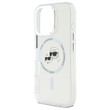 iPhone 16 Pro Max Karl Lagerfeld IML Metal Karl & Choupette Head MagSafe dėklas – baltas 5 iPhone 16 Pro Max Karl Lagerfeld IML Metal Karl & Choupette Head MagSafe dėklas – baltas 5