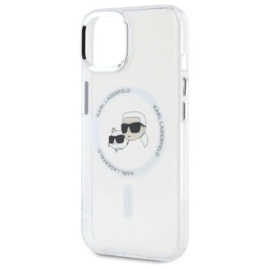 iPhone 15 Karl Lagerfeld IML Metal Karl&Choupette Head MagSafe dėklas - baltas 5 iPhone 15 Karl Lagerfeld IML Metal Karl&Choupette Head MagSafe dėklas - baltas 5