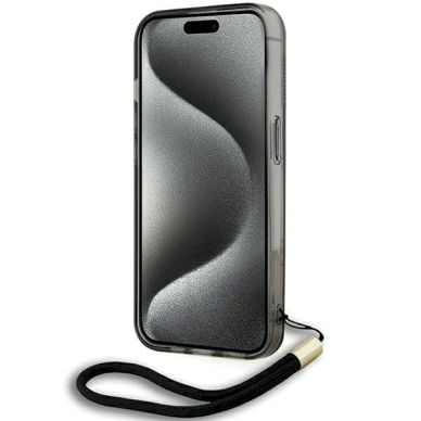 Karl Lagerfeld IML Mono KL Pattern Cord dėklas iPhone 15 Pro - Juodas 3 Karl Lagerfeld IML Mono KL Pattern Cord dėklas iPhone 15 Pro - Juodas 3