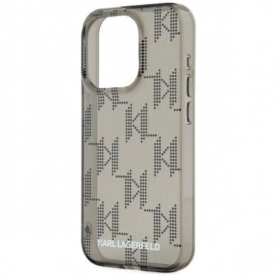 Karl Lagerfeld IML Mono KL Pattern Cord dėklas iPhone 15 Pro Max - Juodas 4 Karl Lagerfeld IML Mono KL Pattern Cord dėklas iPhone 15 Pro Max - Juodas 4