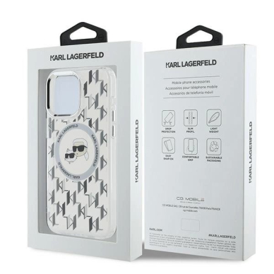 Dėklas Karl Lagerfeld IML Monogram Karl Choupette Head MagSafe iPhone 15 Pro - Skaidrus 7 Dėklas Karl Lagerfeld IML Monogram Karl Choupette Head MagSafe iPhone 15 Pro - Skaidrus 7