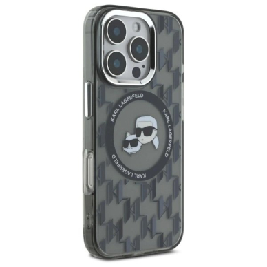 Dėklas Karl Lagerfeld IML Monogram Karl Choupette Head MagSafe iPhone 16 Pro - Juodas 3 Dėklas Karl Lagerfeld IML Monogram Karl Choupette Head MagSafe iPhone 16 Pro - Juodas 3