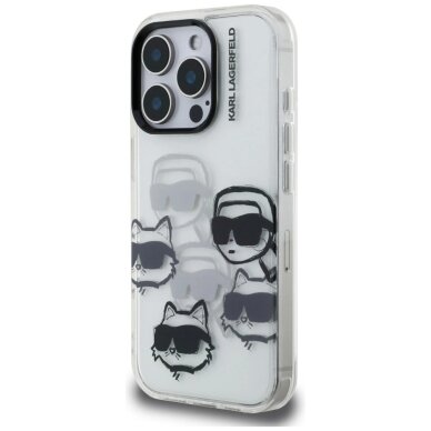 iPhone 16 Pro Karl Lagerfeld IML Multi K&C Head Pattern dėklas – skaidrus 1 iPhone 16 Pro Karl Lagerfeld IML Multi K&C Head Pattern dėklas – skaidrus 1