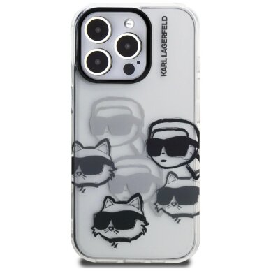 iPhone 16 Pro Karl Lagerfeld IML Multi K&C Head Pattern dėklas – skaidrus 2 iPhone 16 Pro Karl Lagerfeld IML Multi K&C Head Pattern dėklas – skaidrus 2