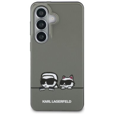 Samsung Galaxy S26 Karl Lagerfeld IML Peekaboo Karl & Choupette MagSafe dėklas – juodas 2